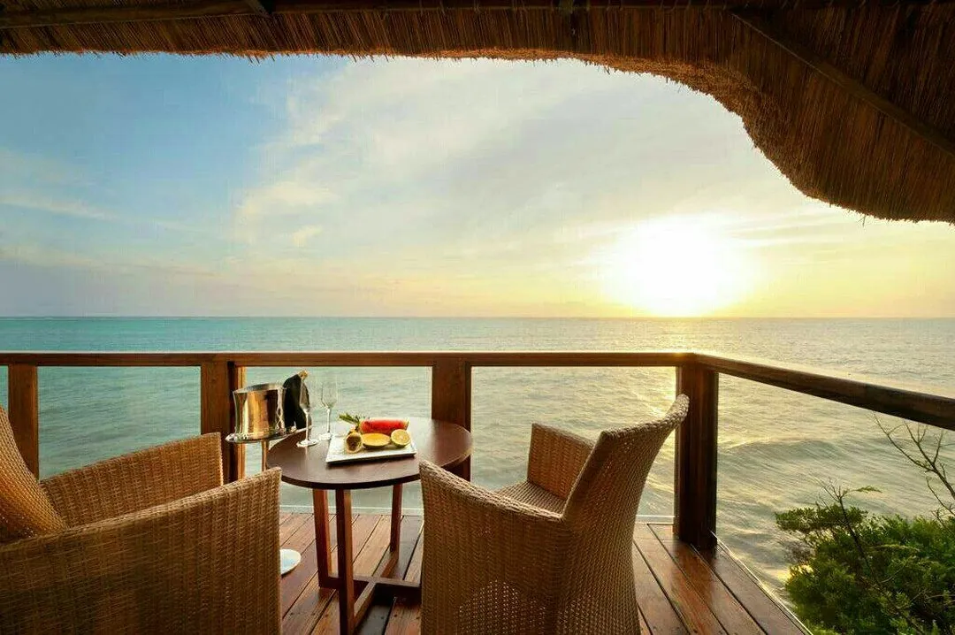 Diani Beach — luxury terrace dining at sunset